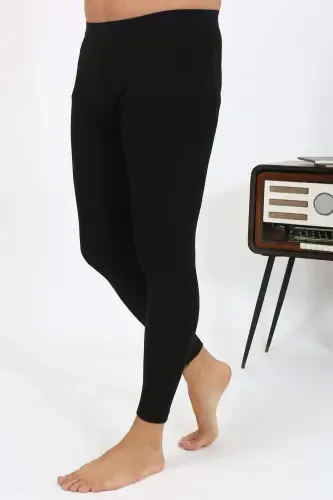 Angelino Men's Thermal Tights Winter Single Bottom Inner Wear Black 27552 - 12