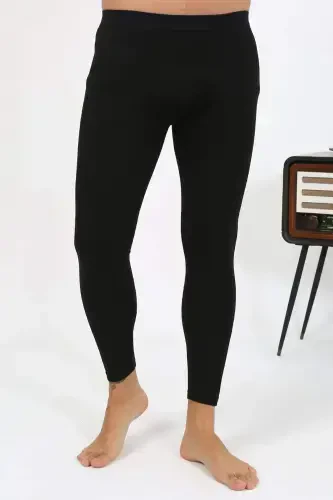 Angelino Men's Thermal Tights Winter Single Bottom Inner Wear Black 27552 - 13