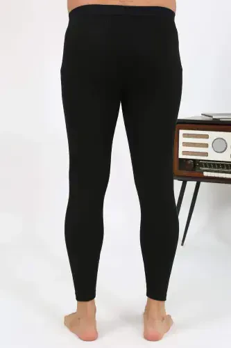 Angelino Men's Thermal Tights Winter Single Bottom Inner Wear Black 27552 - 14
