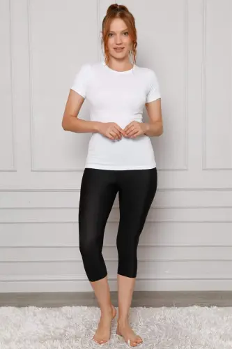 Angelino Microfiber Capri Leggings 5864 - 1