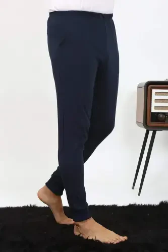 Angelino Мужские Пижамные Брюки Синие 27551 - 3