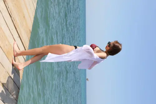 Ангелино Нижнее белье Женское кимоно парео пляжное платье белое 38049 - 1