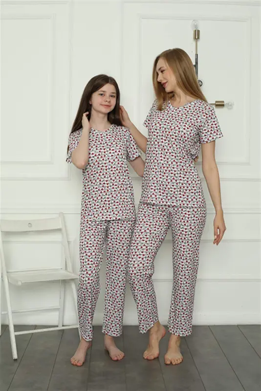 Angelino Ona Qiz Oila Paneli Pijama To'plami Alohida Sotiladi. Narxlari Har Xil 50119 - 1