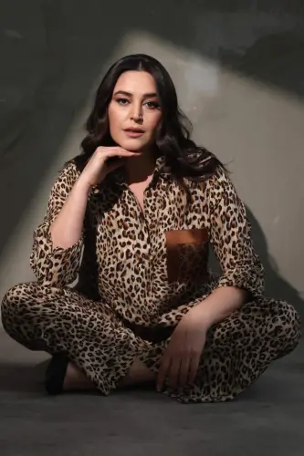 Angelino Plus Size Leopard Print Stone Embellished Shirt - 6