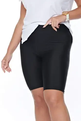 Angelino Plus Size Shiny Disco Short Leggings 24652 - 9