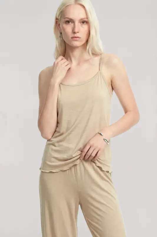 Angelino Short Kimono 3-Piece Set Beige - 6