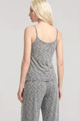 Angelino Short Kimono 3-Piece Set Gray Melange - 1