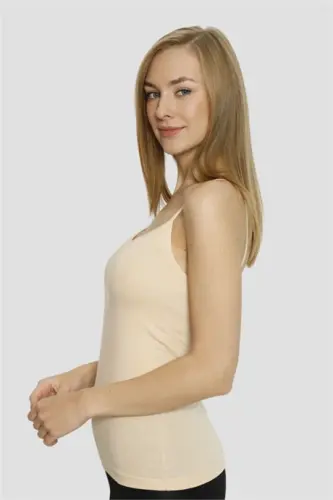 Angelino Underwear ayollar uchun teri lichrasining ipli shimli atletkalari 3 li paket - 4