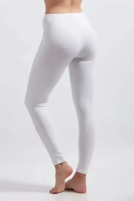 Angelino Underwear ayollarining oq libosli qora mato va liykra tayti - 3