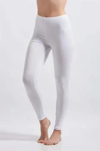 Angelino Underwear ayollarining oq libosli qora mato va liykra tayti - 1