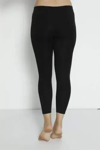 Angelino Underwear Women's Black Thermal Tights - 5