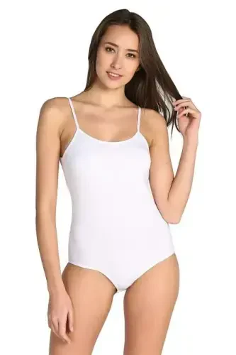 Angelino Underwear Women's Colored Lycra Strap Hooked Bodysuit 2-Pack - BÜYÜKBEDENIZ (1)