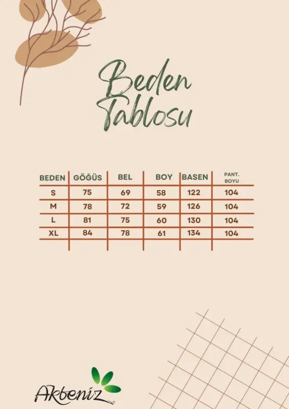 Angelino V-Neck Soft Textured Pajama Set Coffee - BÜYÜKBEDENIZ