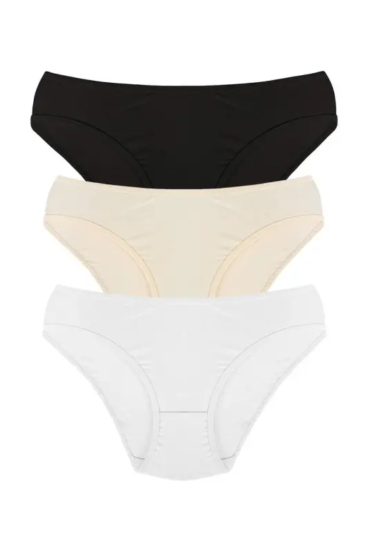 Angelino Women's 3-Pack Panties 40243 - BÜYÜKBEDENIZ