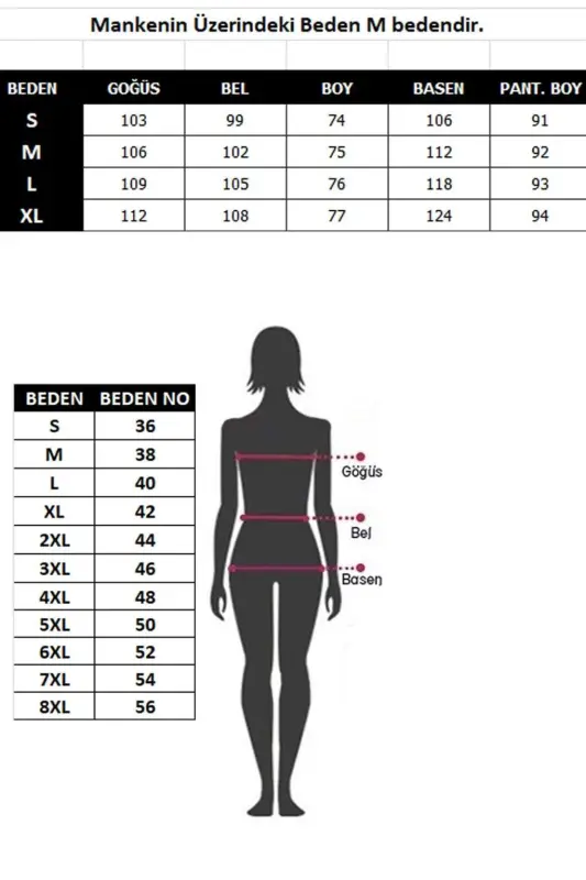 Angelino Women's 3-Piece Bathrobe Pajama Set 16103 - BÜYÜKBEDENIZ