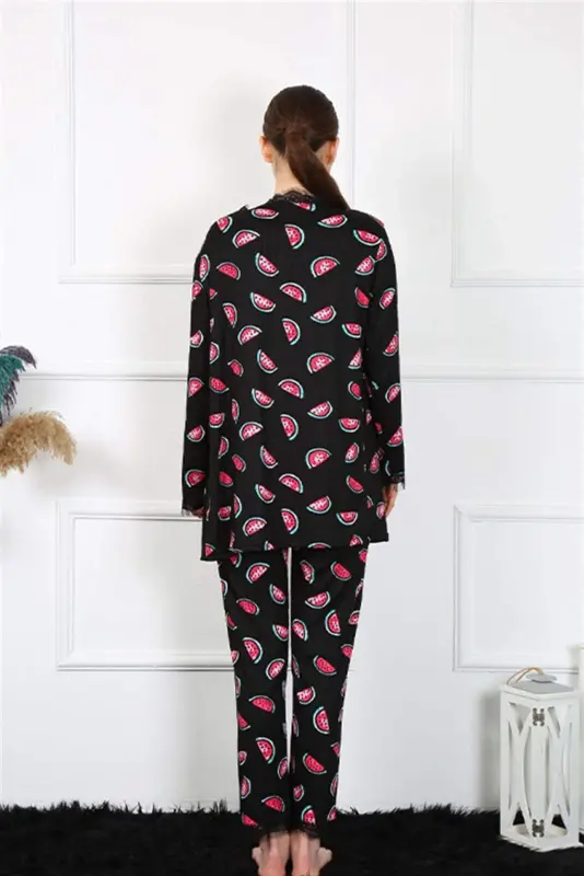 Angelino Women's 3-Piece Robe Set 16107 - 7