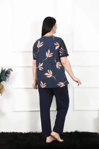 Angelino Women's 5XL-6XL-7XL-8XL Plus Size Short Sleeve Pajama Set 75005 - 4
