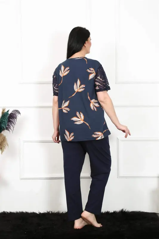 Angelino Women's 5XL-6XL-7XL-8XL Plus Size Short Sleeve Pajama Set 75005 - 4