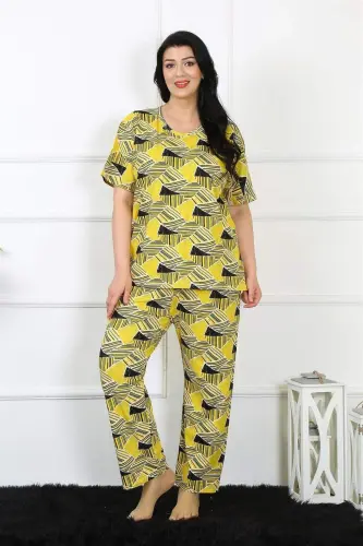 Angelino Women's 5XL-6XL-7XL-8XL Plus Size Short Sleeve Pajama Set 75007 - 1