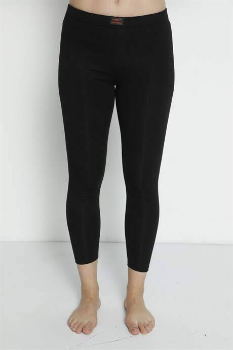 Angelino Women's Black Thermal Leggings - 4