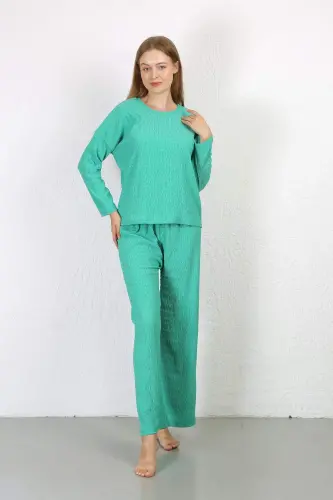 Angelino Women's Brushed Fabric Pajama Set Green 4233 - 4