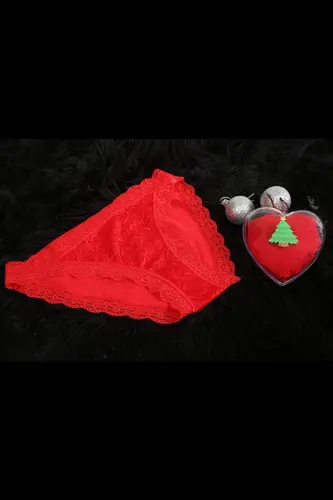 Angelino Women's Christmas Red Slip - BÜYÜKBEDENIZ (1)