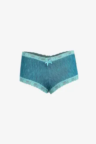 Angelino Women's Cotton 2-Pack Boxer Shorts Sea Green 40278 - BÜYÜKBEDENIZ (1)