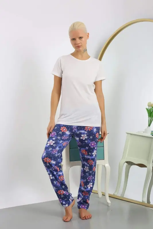 Angelino Women's Cotton Bottom Pajamas 27391 - BÜYÜKBEDENIZ