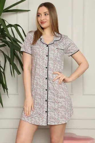 Angelino Women's Cotton Button-Front Nightgown 1003 - 5