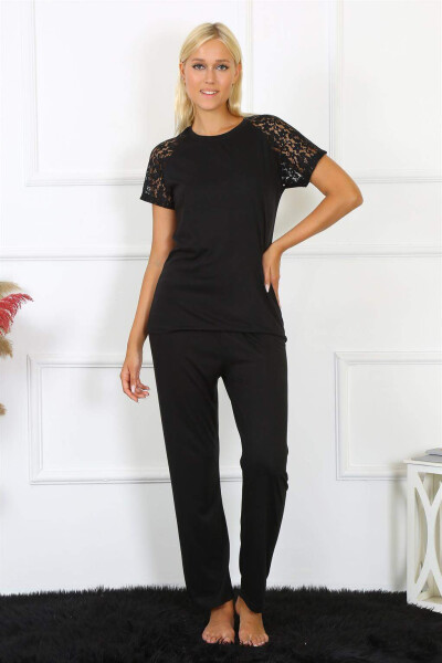 Angelino Women's Cotton Pajama Set with Lace Sleeves 4147 - 6