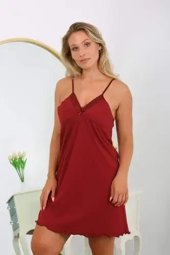 Angelino Women's Cotton Spaghetti Strap Plus Size Nightgown 987 - 8