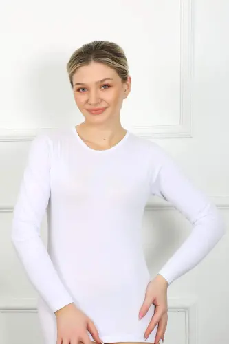 Angelino Women's Long Sleeve Bodysuit 250 - 3