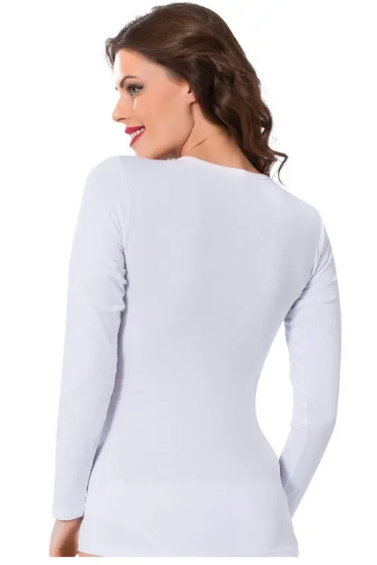 Angelino Women's Long Sleeve Bodysuit 250 - 4