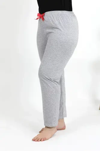 Angelino Women's Plus Size Cotton Bottom Pajamas 27557 Gray - 6