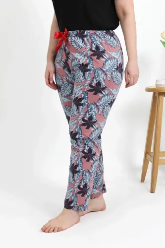 Angelino Women's Plus Size Cotton Bottom Pajamas 27557 Salmon - 3