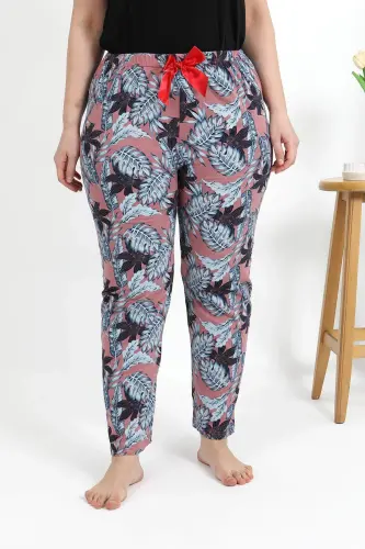 Angelino Women's Plus Size Cotton Bottom Pajamas 27557 Salmon - 7