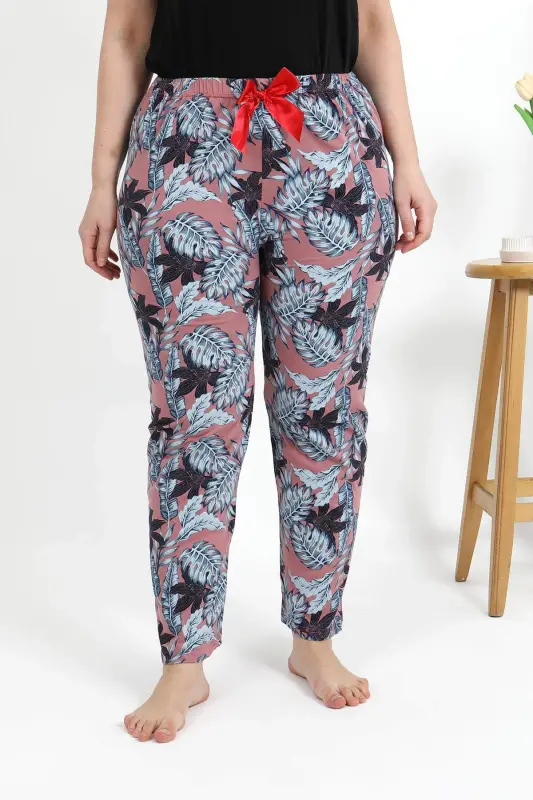 Angelino Women's Plus Size Cotton Bottom Pajamas 27557 Salmon - 7