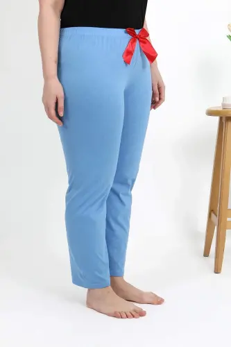 Angelino Women's Plus Size Cotton Bottom Pajamas 27559 Blue - 8