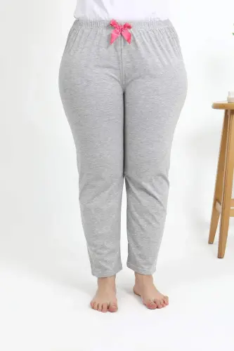 Angelino Women's Plus Size Cotton Bottom Pajamas 27560 Gray - 4