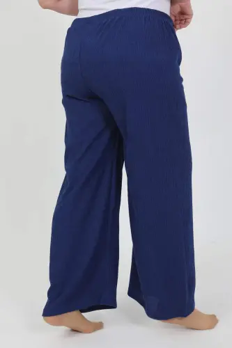 Angelino Women's Plus Size Crinkle Pants 210076 Sax - 3