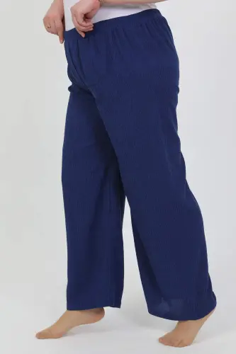 Angelino Women's Plus Size Crinkle Pants 210076 Sax - 6