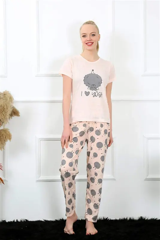 Angelino Women's Short Sleeve Pajama Set 20410 - 4