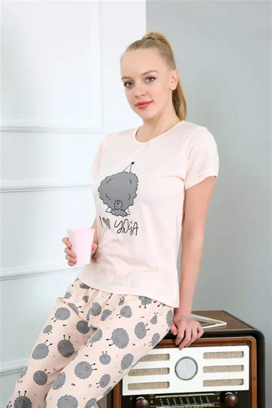 Angelino Women's Short Sleeve Pajama Set 20410 - 5
