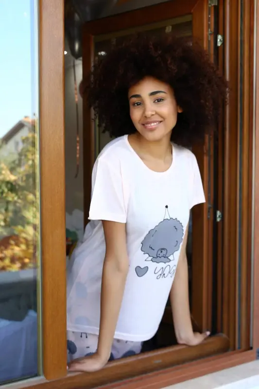 Angelino Women's Short Sleeve Pajama Set 20410 - 2