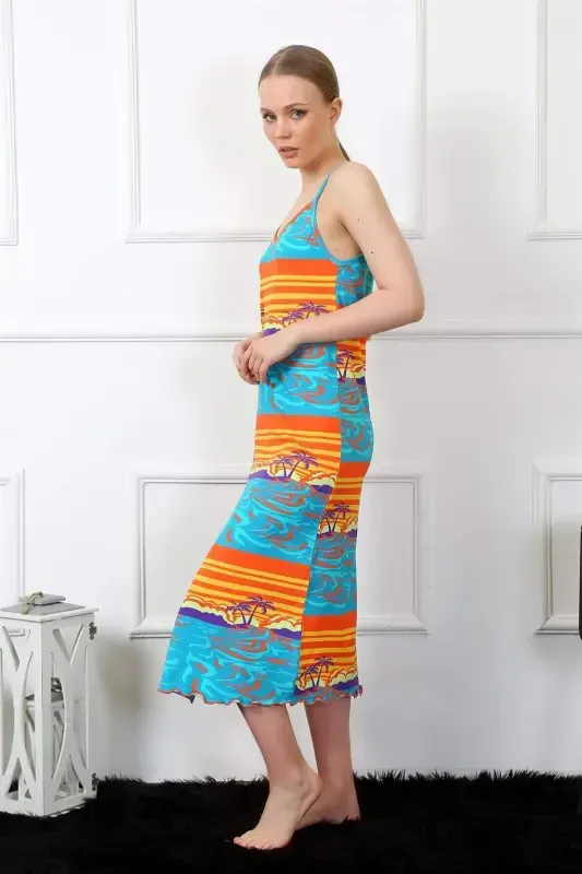 Angelino Women's Spaghetti Strap Long Nightgown 826 - 3