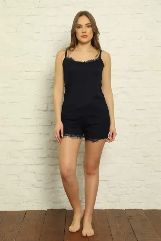 Angelino Women's Spaghetti Strap Pajama Set with Shorts 3584 - 2