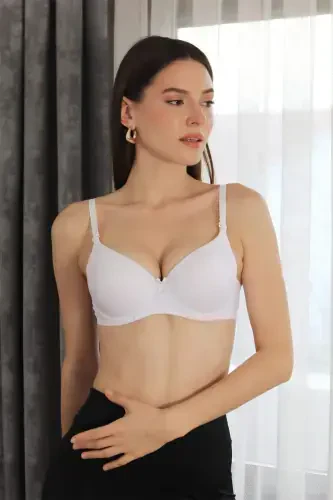 Angelino Women's Support Balconette Bra 2009 White - 1