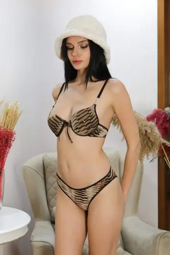 Angelino Women's Support Bra Set 3598 Mocha - 3