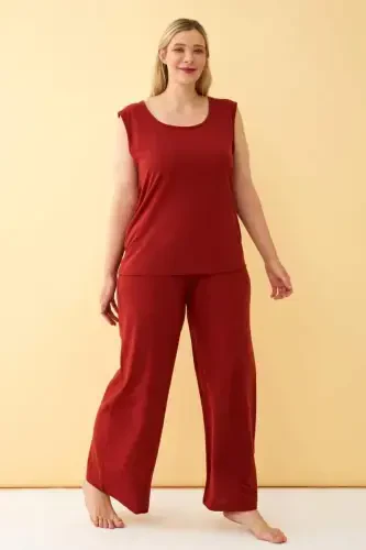 Angelino Women's Tile Plus Size Knitted Set - 1