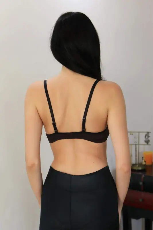 Angelino Women's Underwire Front Closure Décolleté Bra 2406 Coffee - BÜYÜKBEDENIZ